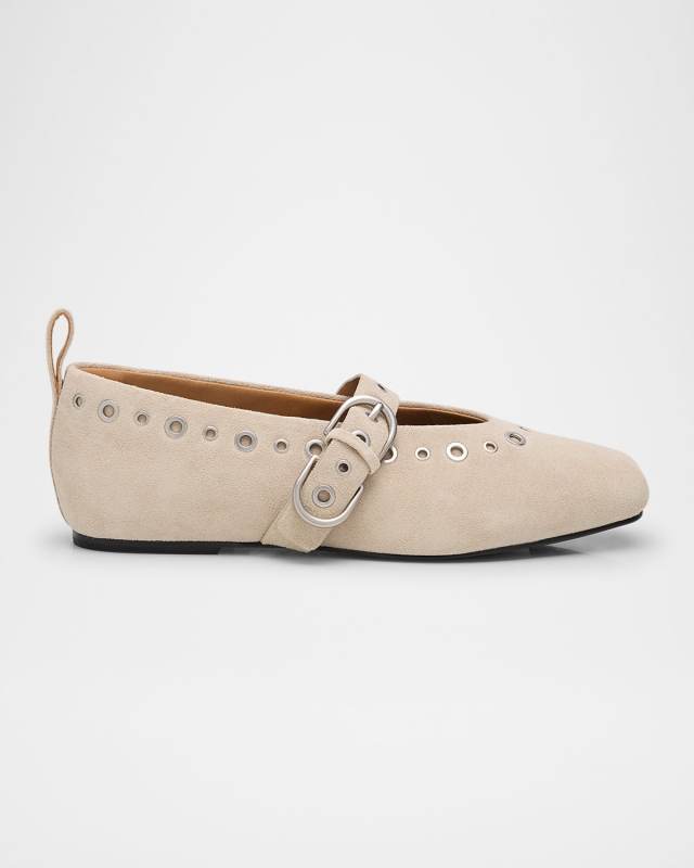 Spire Suede Mary Jane Ballerina Flats
